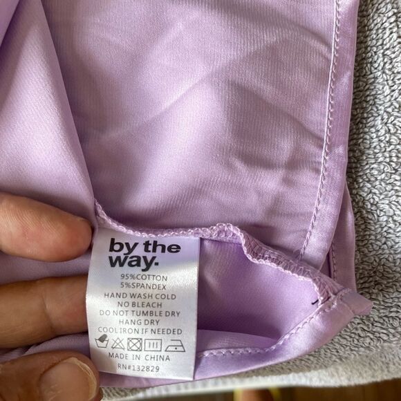 3/$25 BY THE WAY Revolve Lavender Wrap Top.Size S - Picture 8 of 11